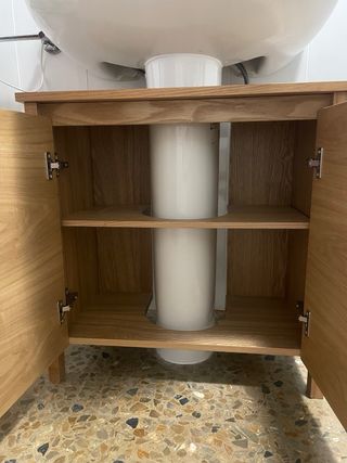 Mueble de madera para lavabo