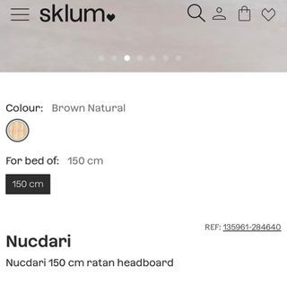 Cabecero Ratán Natural 150cm