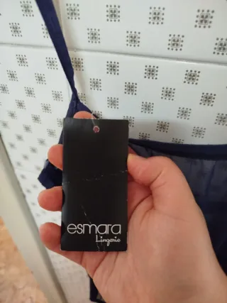 Body Esmara encaje azul talla 90B