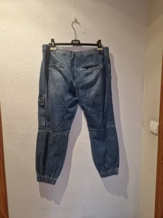 Vaqueros cargo azules