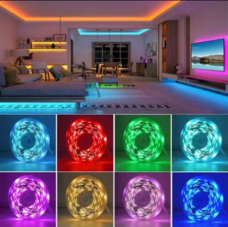 Luces LED RGB 10m con mando-Habitacion-ambiente