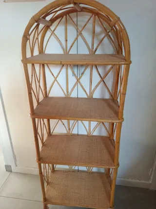 Estantería de mimbre 136x50