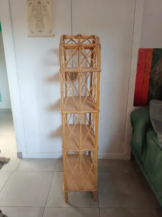 Estantería de mimbre 136x50