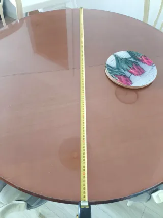 Mesa comedor redonda extensible