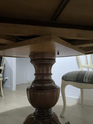 Mesa comedor redonda extensible