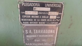 Plegadora de faldón motorizada