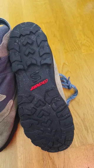 Botas Salomon Beige y Azul