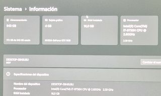 Portátil Gaming Lenovo i7 NVIDIA GTX 1650