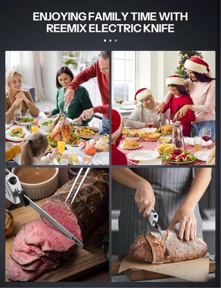 NUEVO! Cuchillo eléctrico con 2 cuchillas nuevo