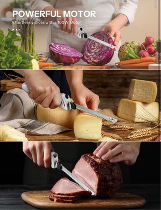 NUEVO! Cuchillo eléctrico con 2 cuchillas nuevo