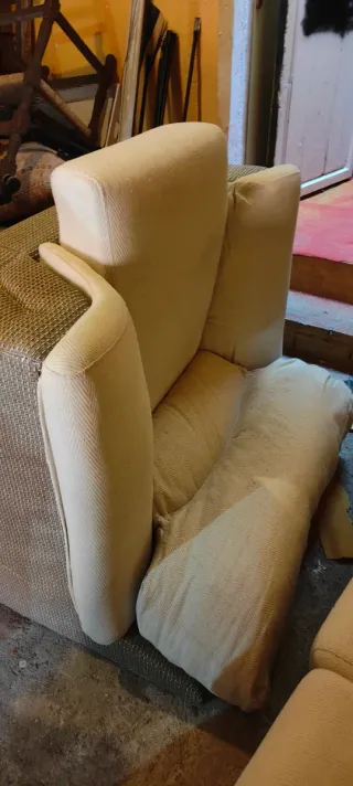 Sofá y sillones tela beige