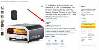 Horno Pizza napolitana Automático VEVOR 16