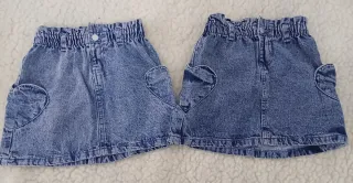 2 Faldas Vaqueras Talla 6/7