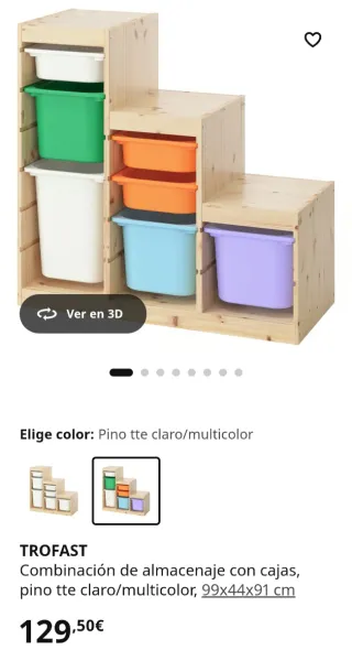 Estantería infantil de madera