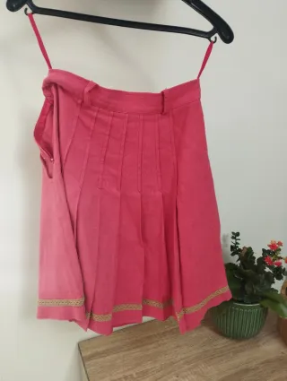 Conjunto Falda y Chaqueta Niña Rosa