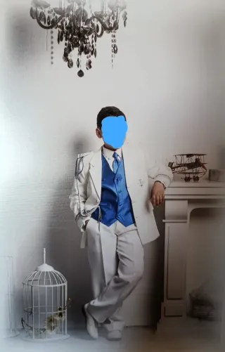 Traje de primera comunión de capitán niño