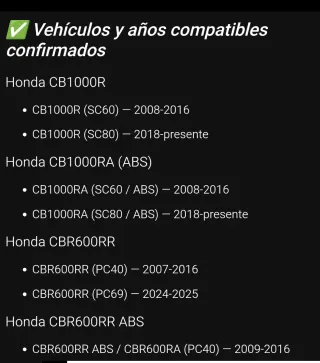 Pedal de Cambio Honda CBR600RR CB1000R Original