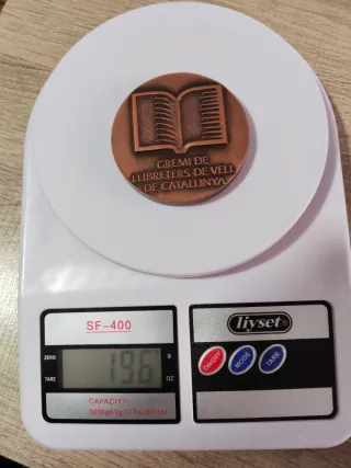 Medalla Fira Llibre BCN 1982 bronze estoig