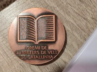 Medalla Fira Llibre BCN 1982 bronze estoig