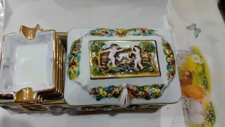 Portasigarette e portacenere Capodimonte