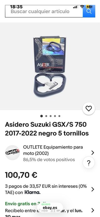 Asidero Suzuki GSX S750