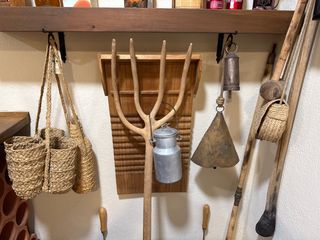 Antigüedades Decoración Jute Metal Madera