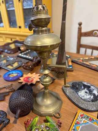 Antigüedades Decoración Jute Metal Madera