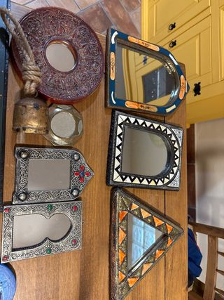 Antigüedades Decoración Jute Metal Madera