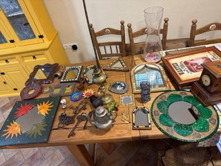 Antigüedades Decoración Jute Metal Madera