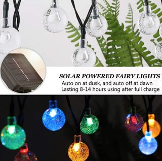 Guirnalda Solar LED Multicolor 6.5m