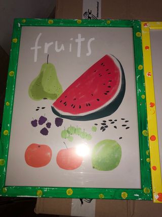 Stampe decorative frutta, verdura ed erbe