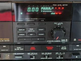 Sony TC-V715T Doble Cassette Deck MIDI