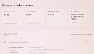 PC HP Pavilion i5 8GB RAM 500GB