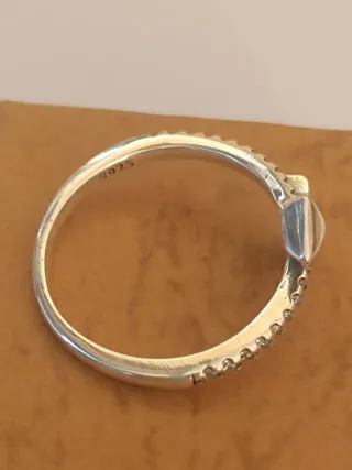 Anillo Plata 925 Ajustable Circonitas Flecha
