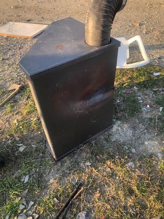 Estufa de leña poco negociable