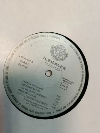 Ilegales 20 Canciones 2 LPs Punk Rock