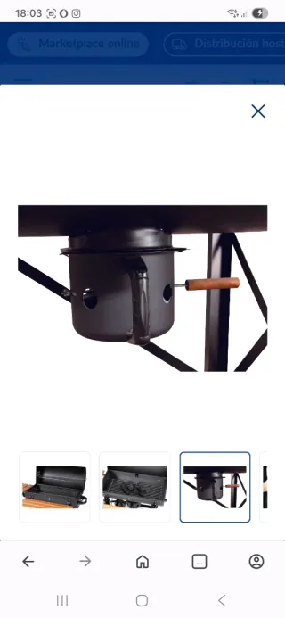 Barbacoa de carbón nueva