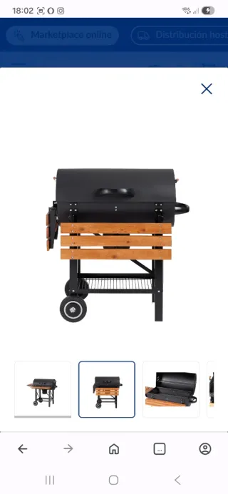 Barbacoa de carbón nueva