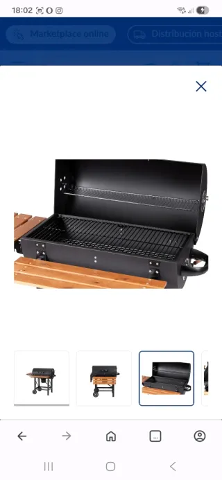 Barbacoa de carbón nueva