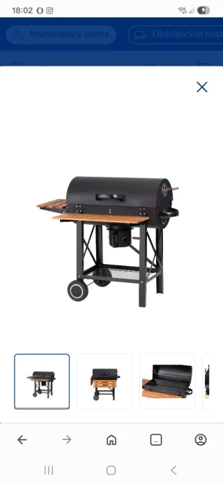 Barbacoa de carbón nueva