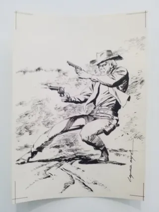 DIBUJO ORIGINAL DE RAFAEL LÓPEZ ESPI FIRMADO