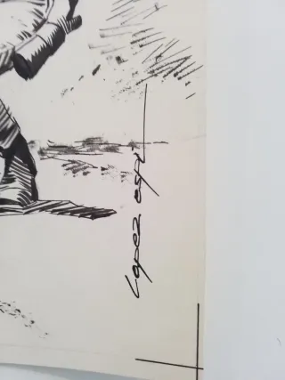 DIBUJO ORIGINAL DE RAFAEL LÓPEZ ESPI FIRMADO