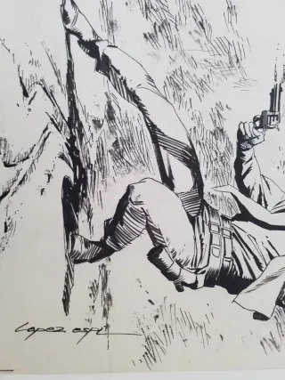 DIBUJO ORIGINAL DE RAFAEL LÓPEZ ESPI FIRMADO