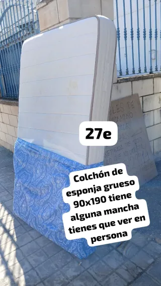Colchón de esponja 90x190