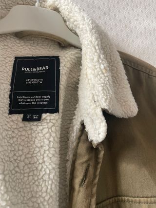 Chaqueta forrada Pull&Bear verde