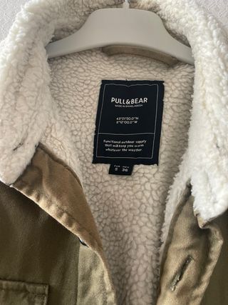 Chaqueta forrada Pull&Bear verde