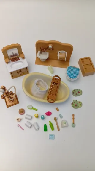 Pack #1 Baño + Accesorios Sylvanian Families