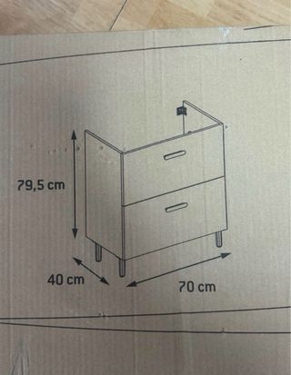 NUEVO! Mueble de lavabo baño 70x40 a estrenar nuev