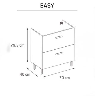 NUEVO! Mueble de lavabo baño 70x40 a estrenar nuev