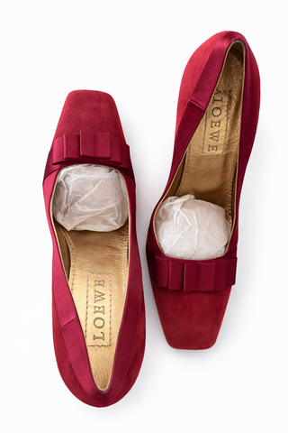 Zapatos Loewe Rosa/Rojo Tacón Bajo